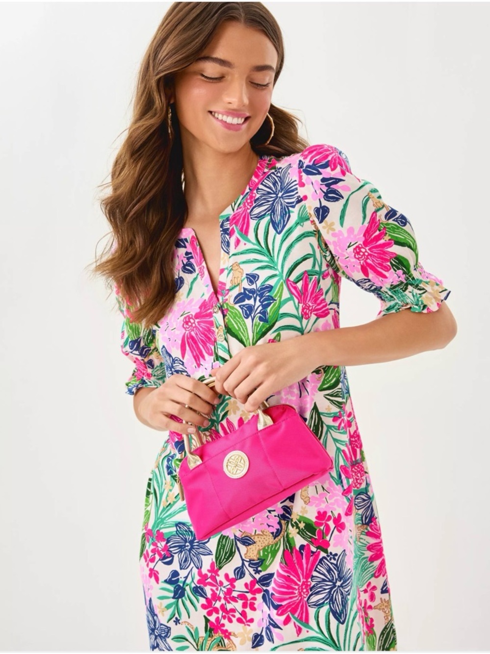 NWT Lilly Pulitzer Kerrington Top Handle Mini Bag “Parigi Pink” - Picture 2 of 9